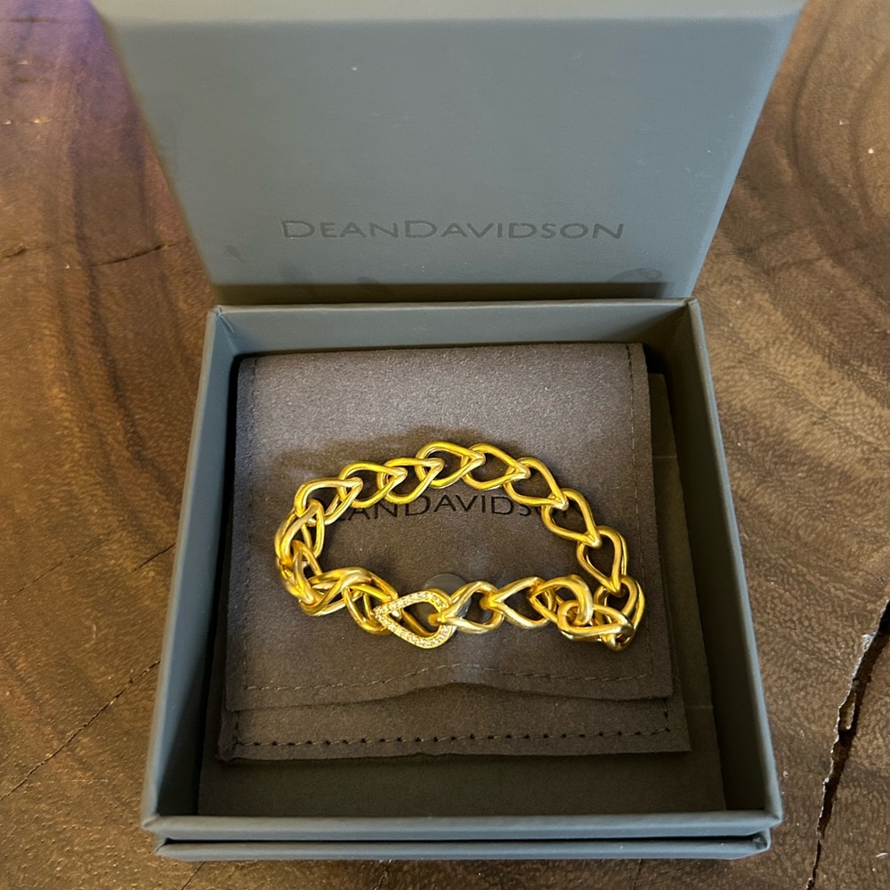 Dean Davidson Teardrop Bracelet w Pave Clasp